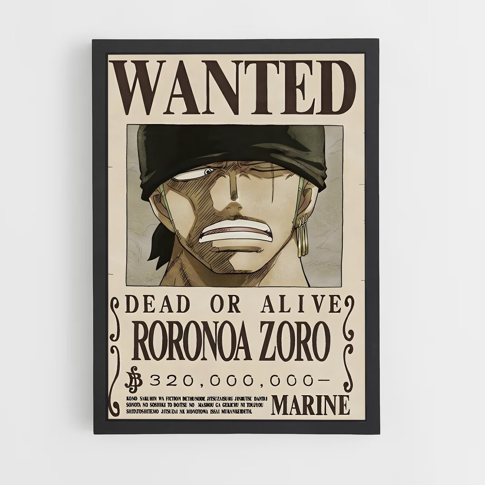 wanted-one-piece-12 cadre Noir