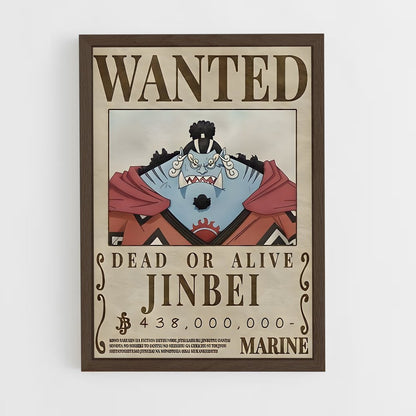 wanted-one-piece-3 cadre Bois foncé