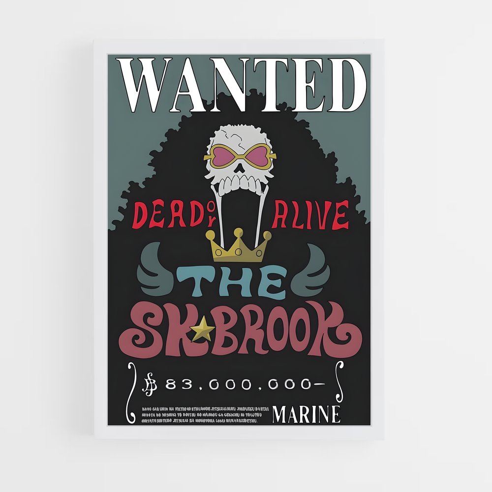 wanted-one-piece-6 cadre Blanc