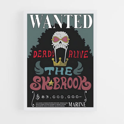 wanted-one-piece-6 cadre Blanc
