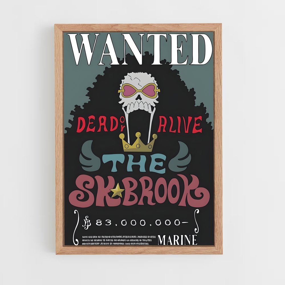 wanted-one-piece-6 cadre Bois clair