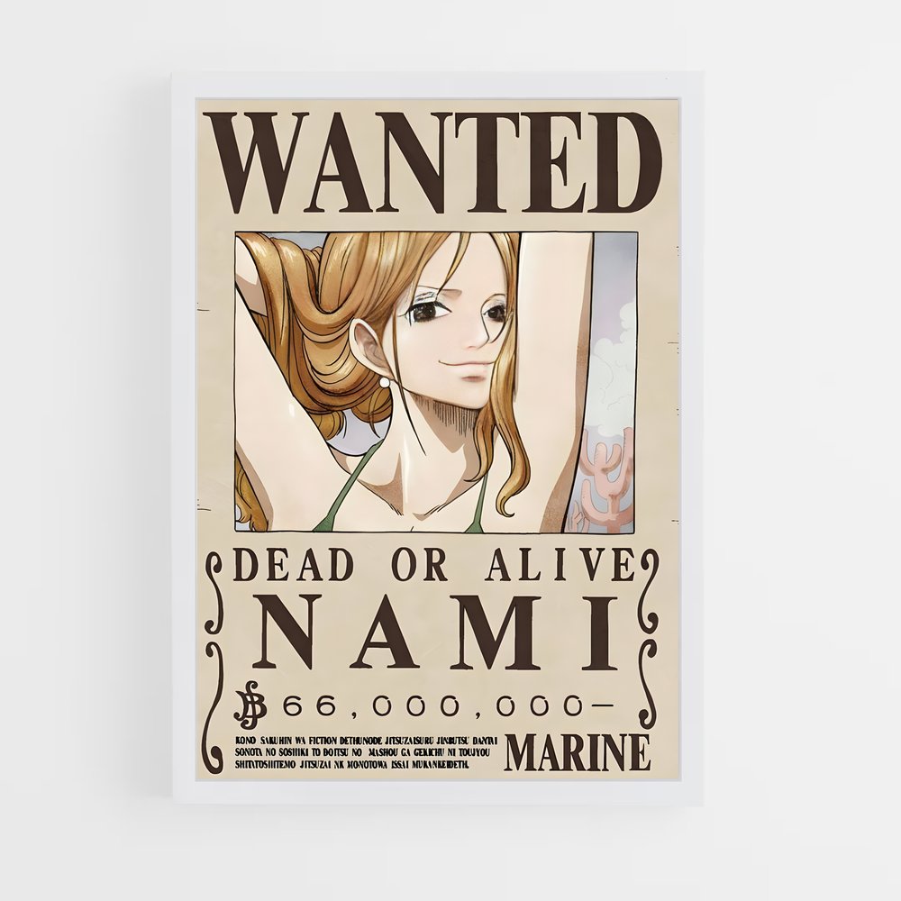wanted-one-piece-7 cadre Blanc