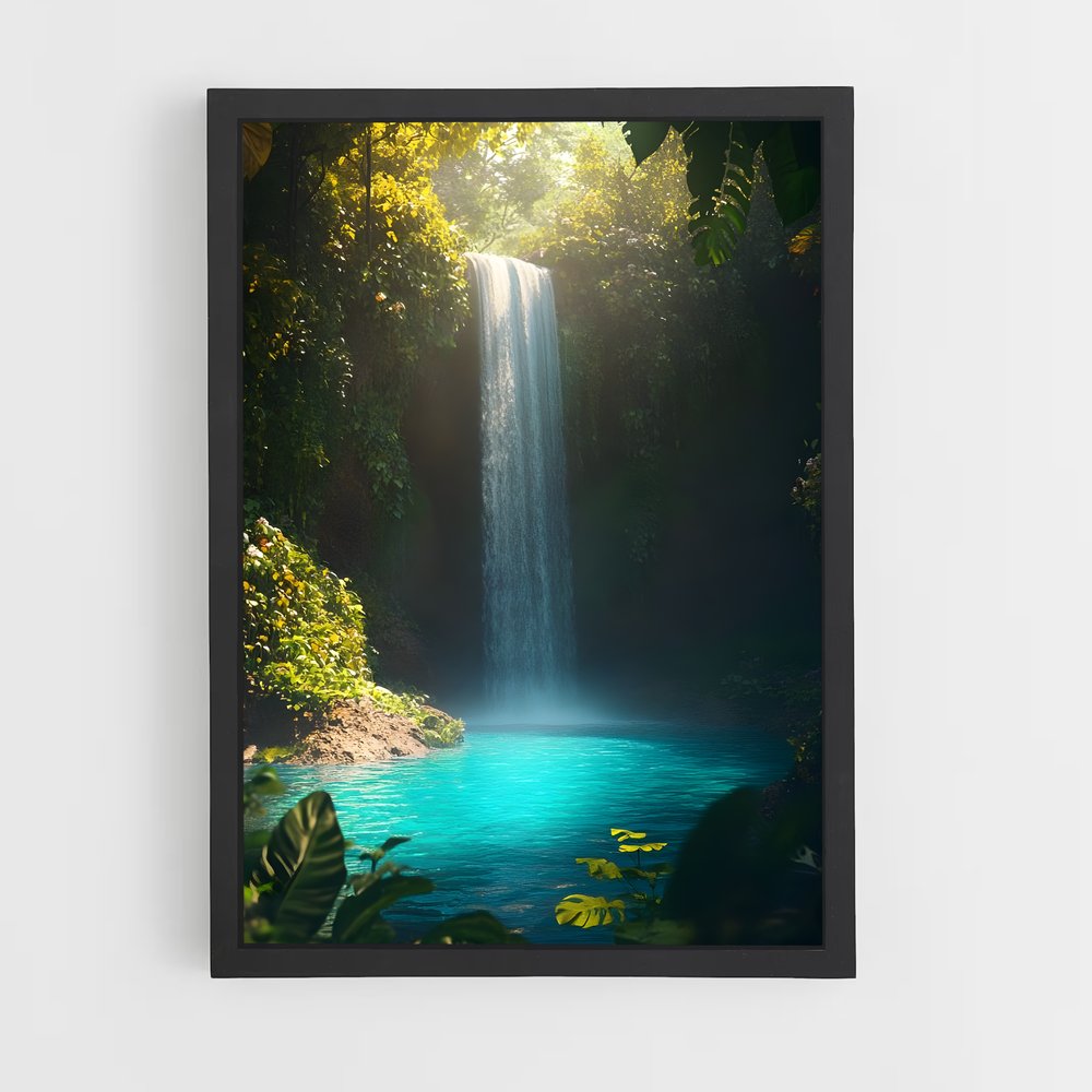 waterfall-7 cadre Noir