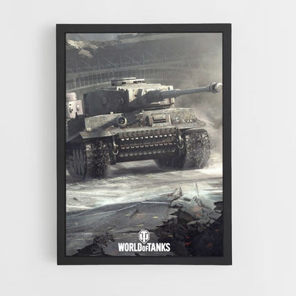 Poster World of Tanks Grijs