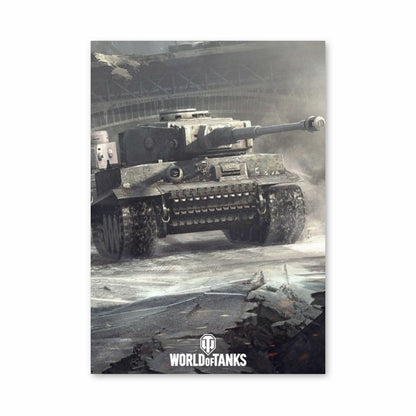 Poster World of Tanks Grijs