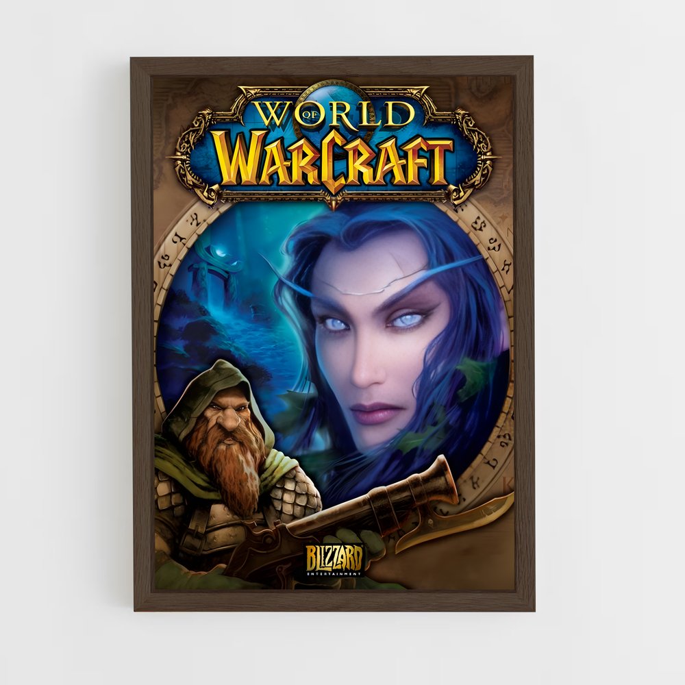 world-of-warcraft-12 cadre Bois foncé