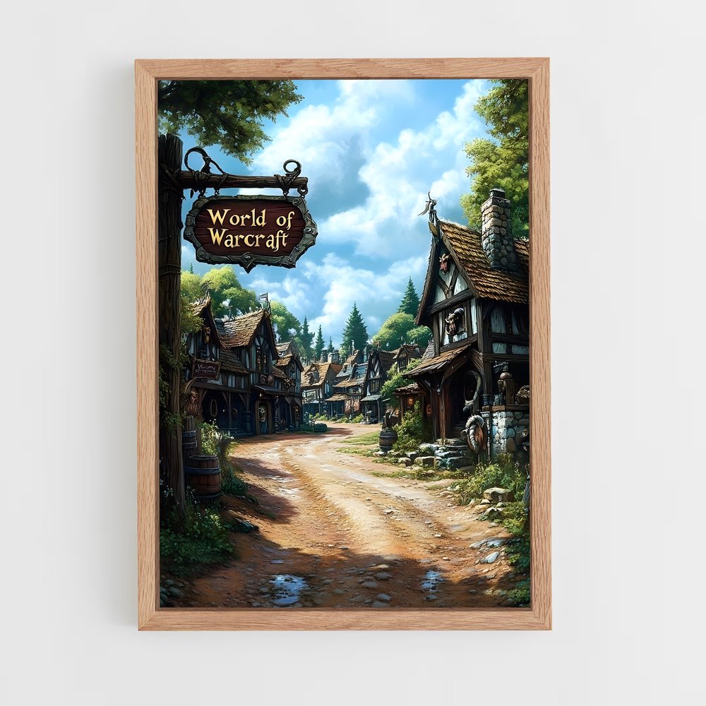 world-of-warcraft-16 cadre Bois clair