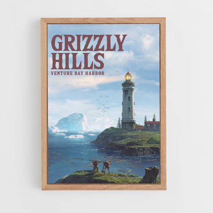 Grizzly heuvels-poster