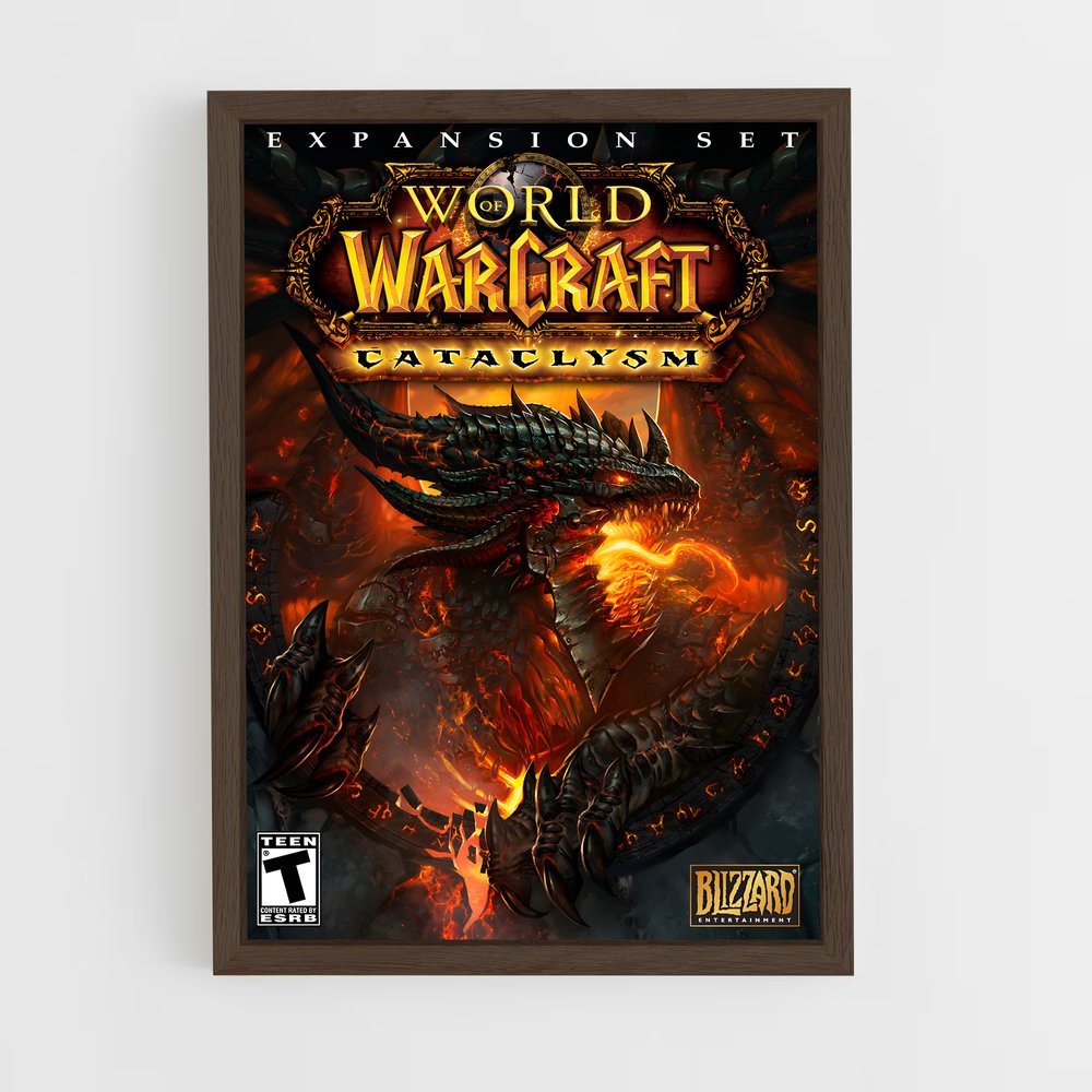 world-of-warcraft-6 cadre Bois foncé