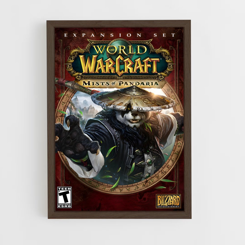 world-of-warcraft-7 cadre Bois foncé