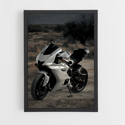 Witte Yamaha-poster