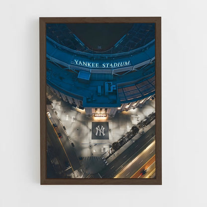 yankees-10 cadre Bois foncé
