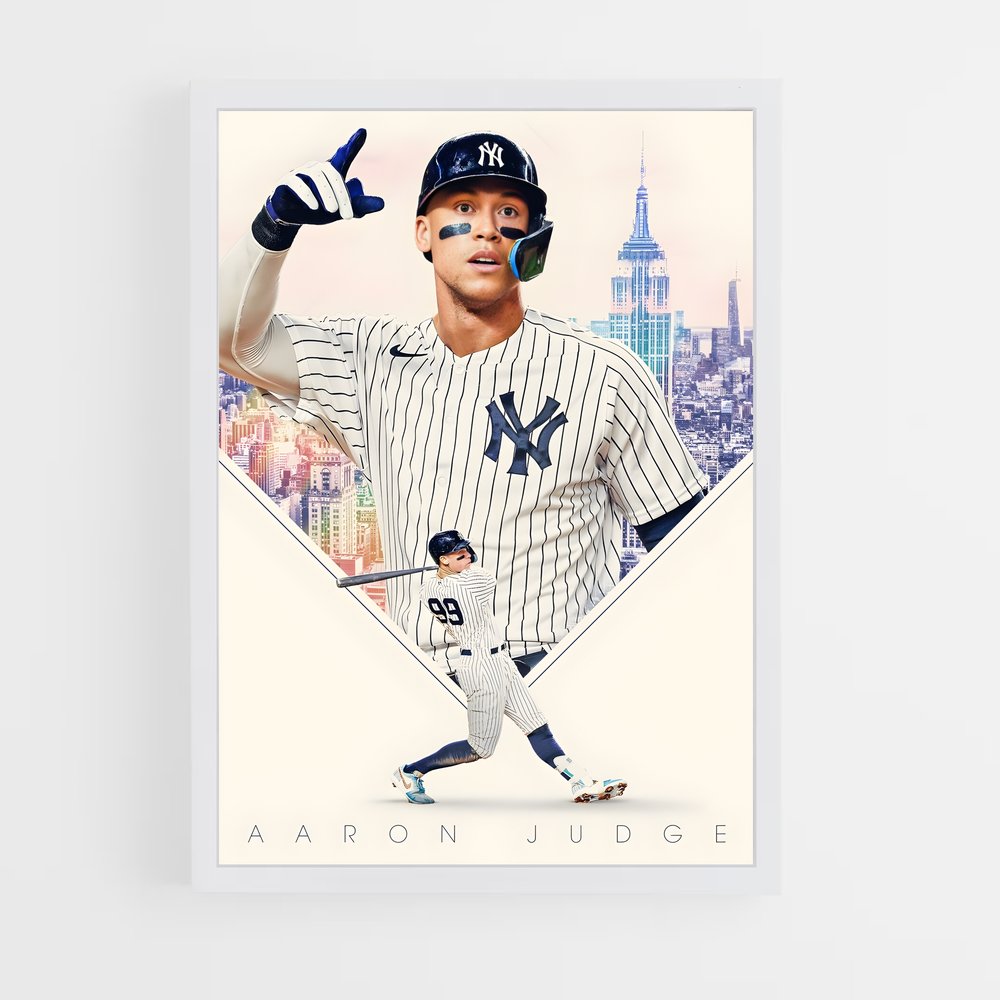 yankees-9 cadre Blanc