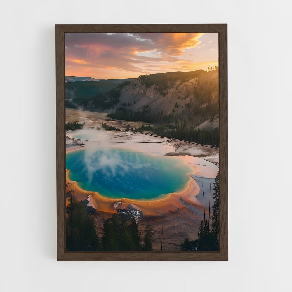 yellowstone-1 cadre Bois foncé
