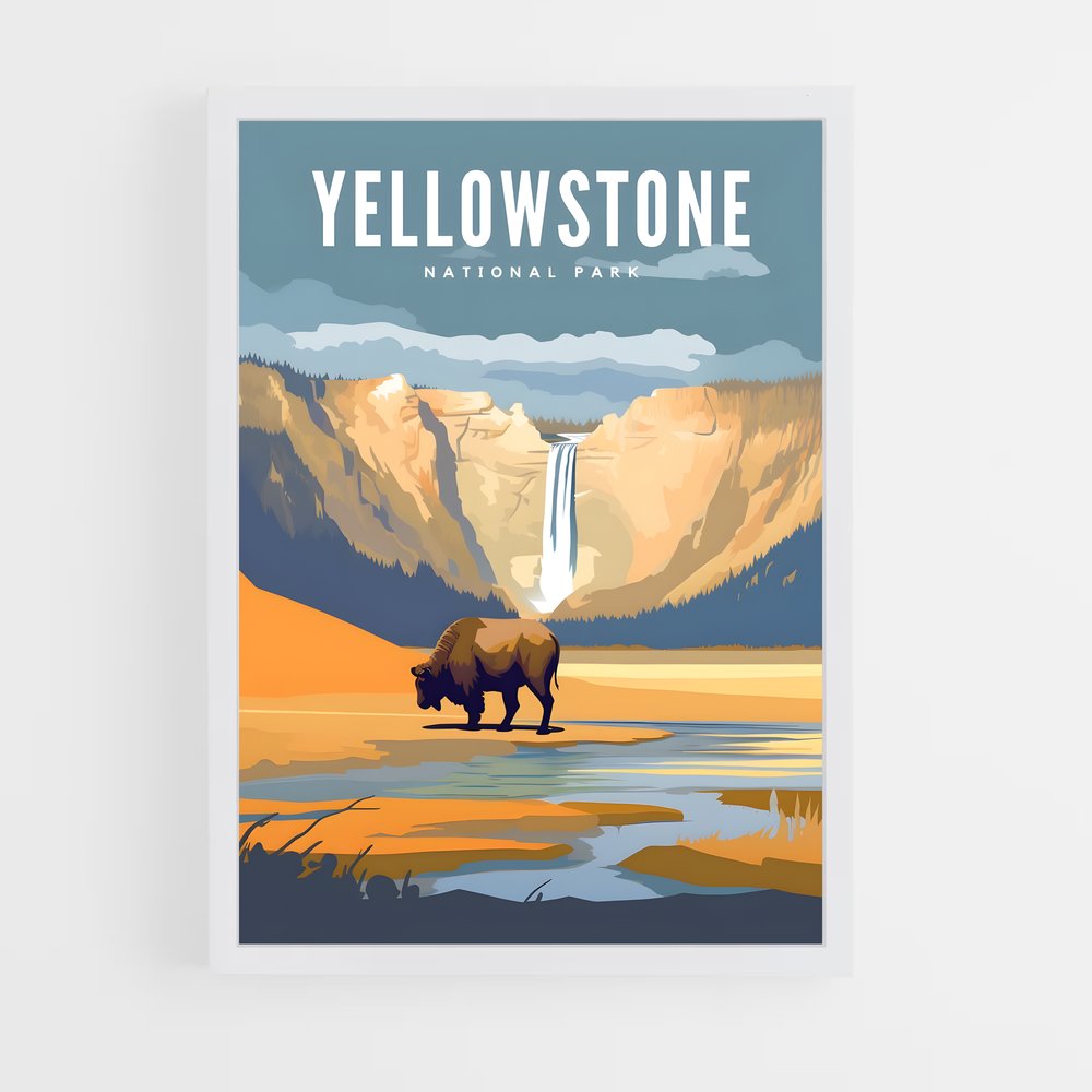 yellowstone-20 cadre Blanc