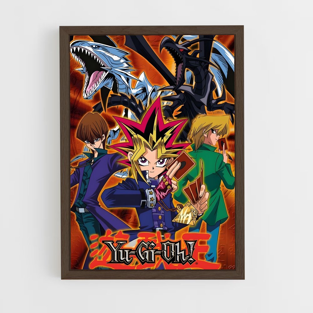 yu-gi-oh-11 cadre Bois foncé