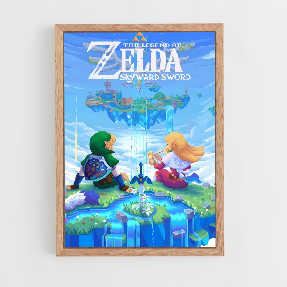 zelda-10 cadre Bois clair