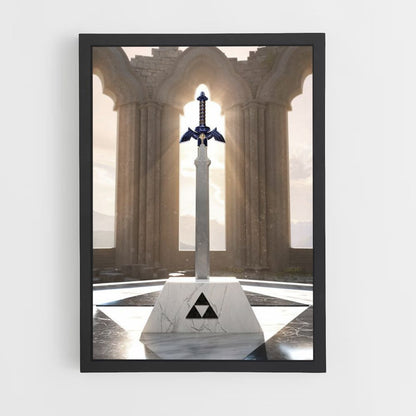 Triforce zwaard-poster