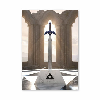 Triforce zwaard-poster