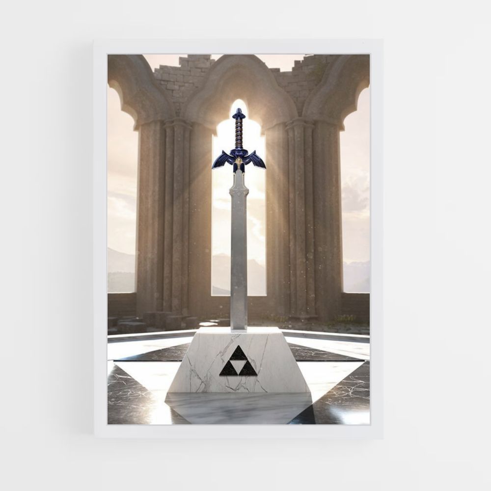 Triforce zwaard-poster