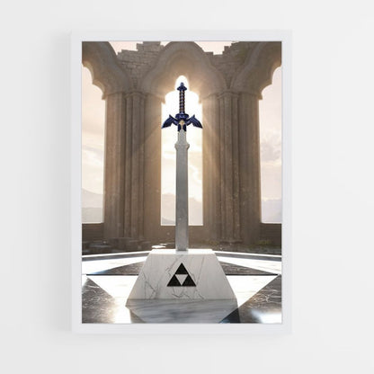 Triforce zwaard-poster