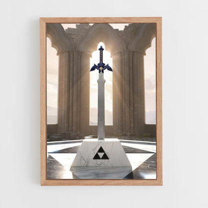 Triforce zwaard-poster